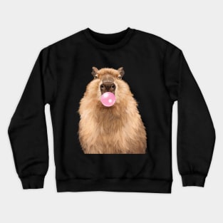 Bubble Gum Chubby Capybara Crewneck Sweatshirt